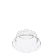 Solo® LID CUP PETE CLEAR FLAT TOP DOME NO HOLE 3.5 OZ
