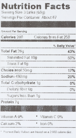 Jimmy Dean PORK SAUSAGE LINK BARREL SMOKE FLAVOR FC 10000013697