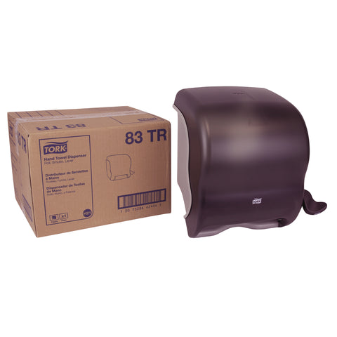 Tork Smoke Compact Hand Towel Roll Dispenser, 12.49 x 8.6 x 12.82 inch
