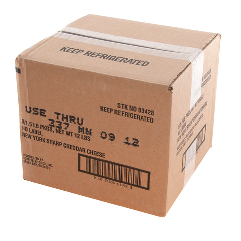 Schreiber CHEESE CHEDDAR WHITE SHARP NY TWIN PACK .75 OZ
