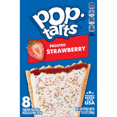 Kelloggs Frosted Strawberry Pop Tarts, 13.5 Ounce -- 12 per case