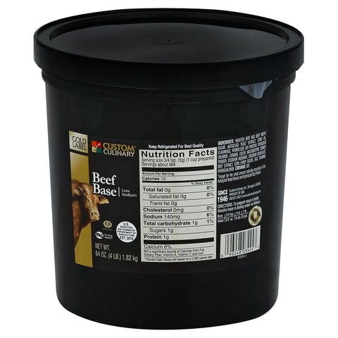 Gold Label BASE BEEF PASTE LOW SODIUM GLUTEN FREE NO MSG ADDED
