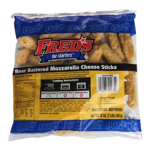 Fred's For Starters® MOZZARELLA STICKS BEER BATTERED 3.25