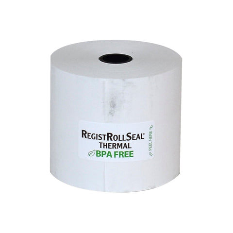 National Checking Company White 1 Ply Register Roll, 2.25 inch -- 50 rolls per case