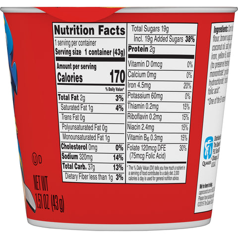 Quaker® CEREAL CAP'N CRUNCH REGULAR W/O BERRIES