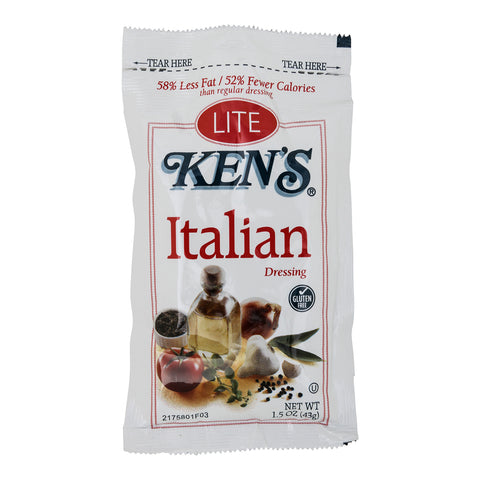 Ken's Foods DRESSING ITALIAN LITE SINGLE SERVE POUCH