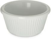 Carlisle RAMEKIN PLASTIC MEL FLUTED WHITE 3 OZ
