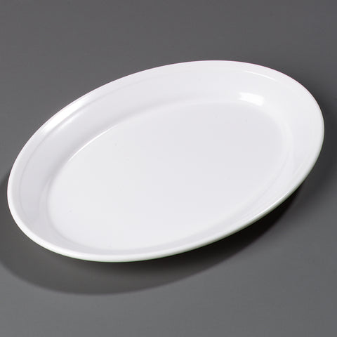 Carlisle PLATTER TRAY OVAL DALLAS WARE® MELAMINE WHITE 12X8.5