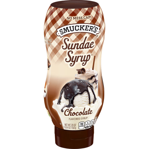 Smuckers Chocolate Sundae Syrup, 20 Ounce -- 12 per case.