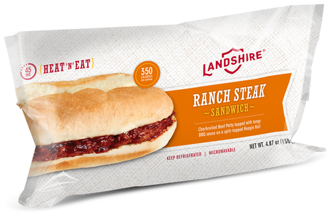 Landshire® SANDWICH RANCH STEAK SUB IW 4.87 OZ 10000030091