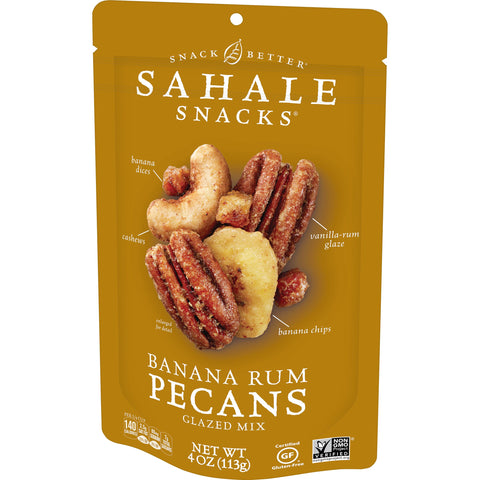 Sahale Banana Rum Pecans Glazed Mix, 4 Ounce -- 6 per case.