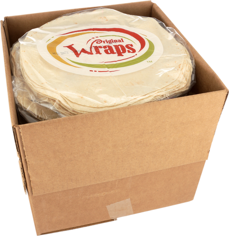Tortilla Flour White Heat-pressed 12