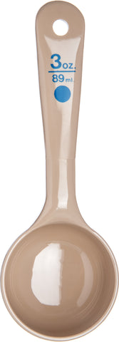 Carlisle MEASURE MISER® SOLID SHORT HANDLE BEIGE 3 OZ