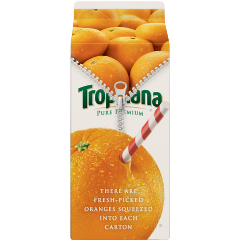 Tropicana Pure Premium Juicy Rewards No Pulp Original Orange Juice, 59 Fluid Ounce -- 8 per case.