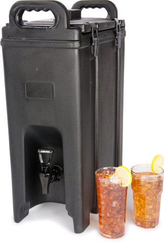 Carlisle SERVER BEVERAGE CATERAIDE™ LD INSULATED BLACK 5 GAL