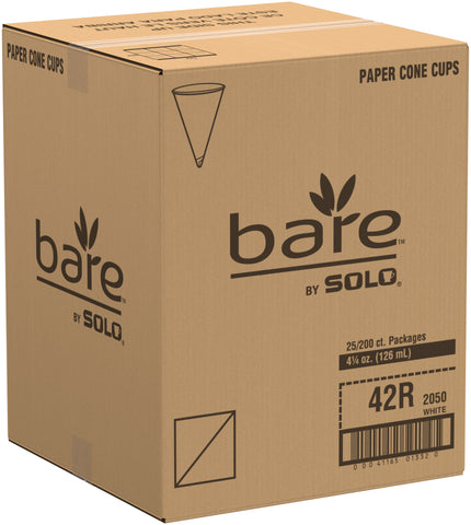 Cup Cone Water Paper Treated White 4.5 Oz