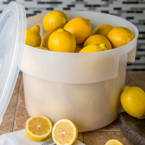Carlisle CONTAINER ROUND WHITE 12 QT