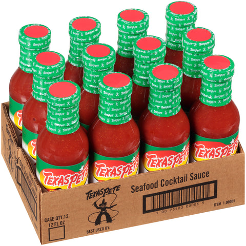 Texas Pete® SAUCE COCKTAIL SEAFOOD ZESTY GLASS BOTTLE