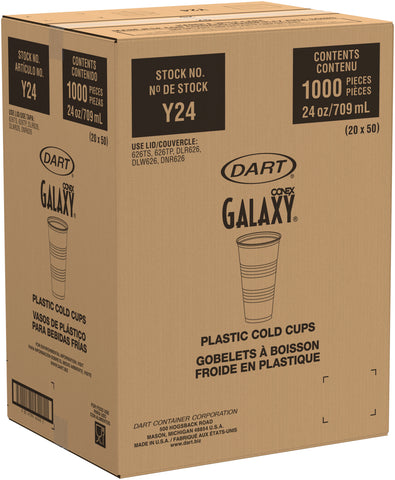 Conex® Galaxy® CUP PLAS TRANSLUCENT 24 OZ