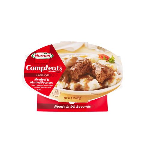 Hormel Compleats Meatloaf and Mashed Potatoes, 9 Ounce -- 6 per case