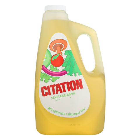 Citation Canola Salad Oil -- 3 Case 1 Gallon