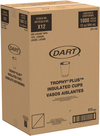Solo Jazz® CUP FOAM TROPHY® PLUS™ DUAL TEMPERATURE INSULATED 12 OZ