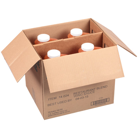 Texas Pete Restaurant Blend Wing Sauce,1 Gallon -- 4 Case