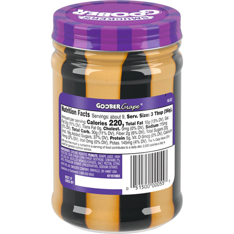 Smucker's® PEANUT BUTTER & GRAPE JELLY GOOBER SPREAD