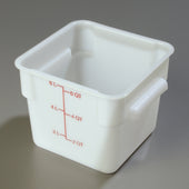 StorPlus™ CONTAINER FOOD STORAGE SQUARE POLYETHYLENE WHITE 6 QT