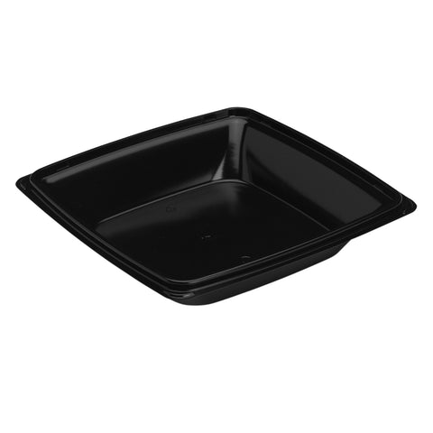 Expressions® CONTAINER SQUARE PLASTIC PP BLACK 10.25