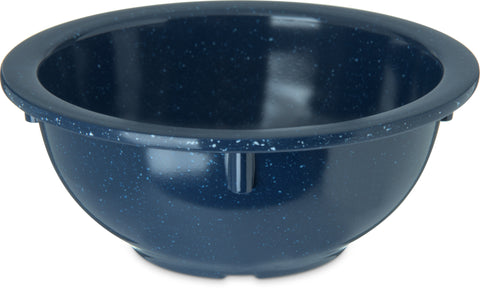 Carlisle BOWL NAPPIE RIMMED DALLAS WARE® MELAMINE CAFÉ BLUE 14 OZ