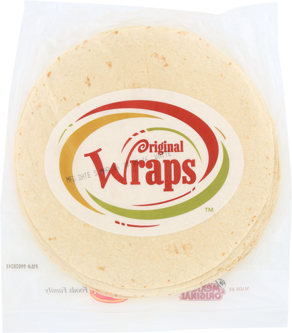 Tortilla Flour White Heat-pressed 12