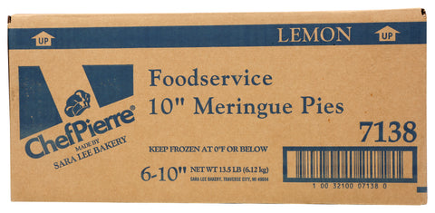 Pie Lemon Meringue W/ Domes 10