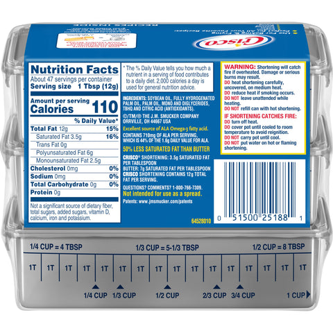Crisco® OIL FRYING ALL PURPOSE STICK SHORTENING