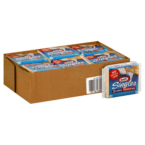 Kraft 2 Percent Milk American Cheese Slice, 10.7 Ounce -- 12 per case