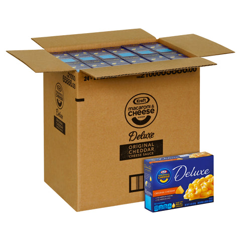Kraft Macaroni Deluxe & Cheese Dinner Entree, 14 Ounce -- 24 Case