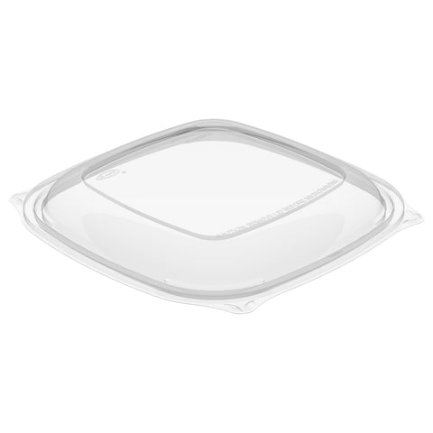 Dart Clear Large PET Square Lid for 24-64 Ounce Bowl -- 252 per case