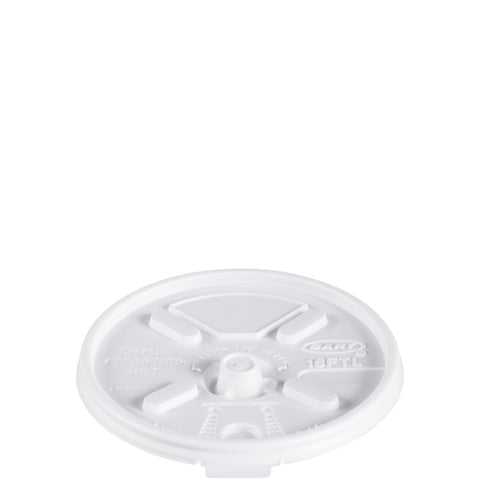 Dart LID PLASTIC WHITE LIFT N' LOCK F/ CUPS AND CONTAINERS 16 OZ
