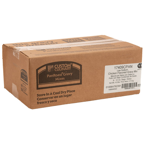 Custom Culinary PanRoast Low Sodium Chicken Flavored Gravy Mix, 12 Ounce -- 8 per case.