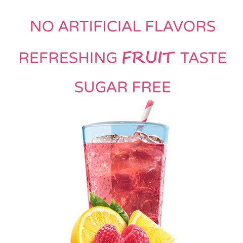 Crystal Light On The Go Raspberry Lemonade Powdered Soft Drink Mix, 0.08 Ounce - 10 per pack -- 12 packs per case.