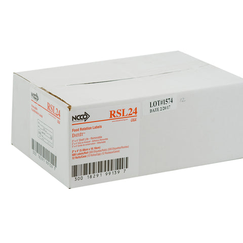 Label Shelf Life Removable 2x4
