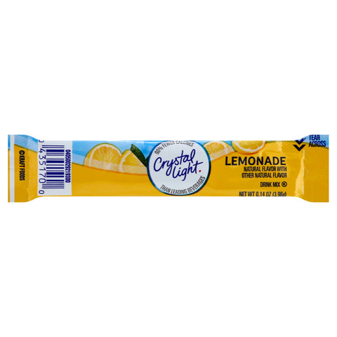 Crystal Light On The Go Lemonade Beverage, 0.14 Ounce -- 120 per case.