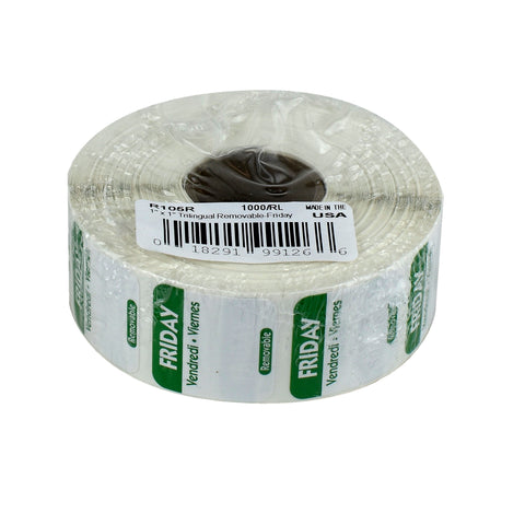 Label Removable Trilingual Green Friday 1x1