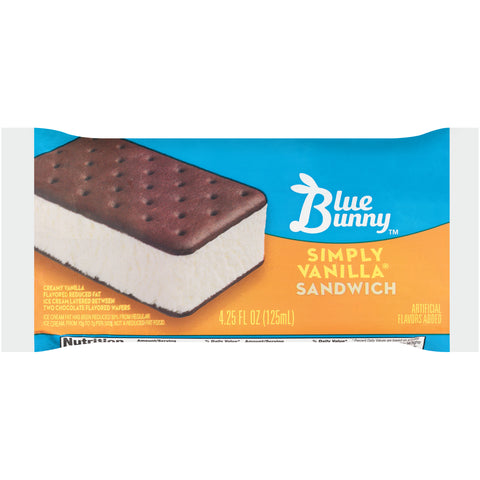 Blue Bunny ICE CREAM SANDWICH VANILLA