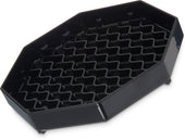 Tray Drip Plastic Black Octagonal 6