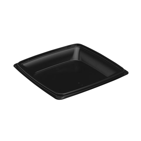 Solo® CONTAINER PLASTIC BLACK MICROWAVABLE 1-COMPARTMENT