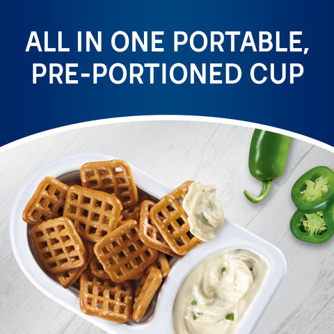 Philadelphia SNACK PRETZELS & JALAPENO CREAM CHEESE DIP