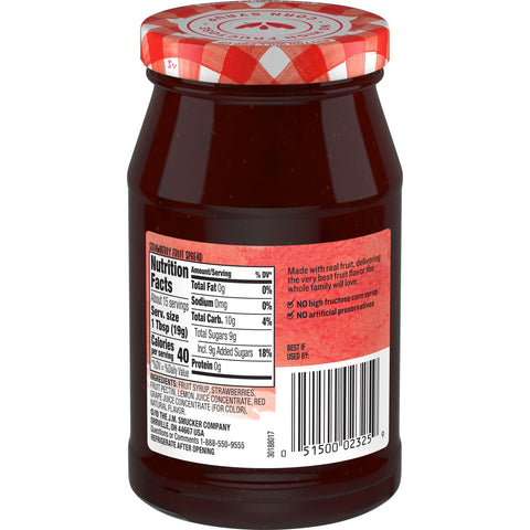 Simply Fruit PRESERVES STRAWBERRY GLASS JAR