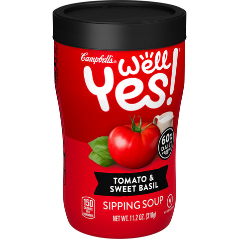 Well Yes SOUP SIP TOMATO & SWEET BASIL