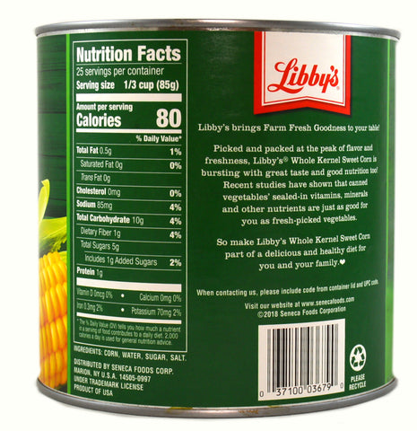 Libby's® CORN WHOLE KERNEL VACPACK